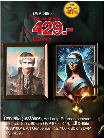 Möbelzentrum Pforzheim Led-bild art lady Angebot