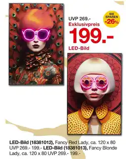 Möbelzentrum Pforzheim Led-bild fancy red lady Angebot