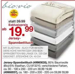 Möbelzentrum Pforzheim Bio:vio jersey-spannbetttuch Angebot