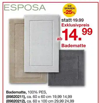Möbelzentrum Pforzheim Esposa badematte Angebot