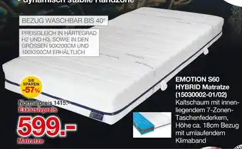 Möbelzentrum Pforzheim Seaqual emotion s60 hybrid matratze Angebot