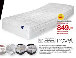 Möbelzentrum Pforzheim Novel taschenfederkernmatratze Angebot