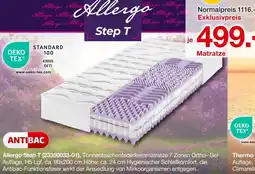 Möbelzentrum Pforzheim Allergo step t tonnentaschenfederkernmatratze Angebot