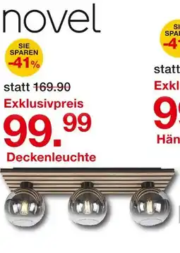 Möbelzentrum Pforzheim Novel deckenleuchte Angebot