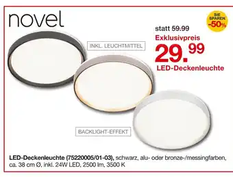 Möbelzentrum Pforzheim Novel led-deckenleuchte Angebot