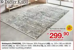Möbelzentrum Pforzheim Dieter knoll webteppich ca. 120 x 180 cm Angebot