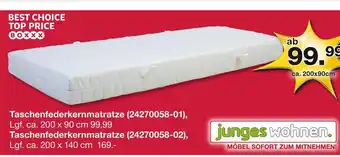 Möbelzentrum Pforzheim Boxxx taschenfederkernmatratze Angebot