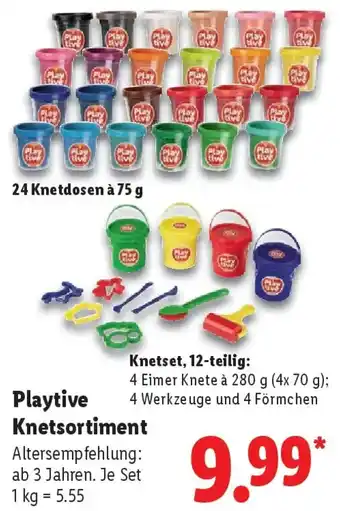 Lidl Playtive Knetsortiment Angebot