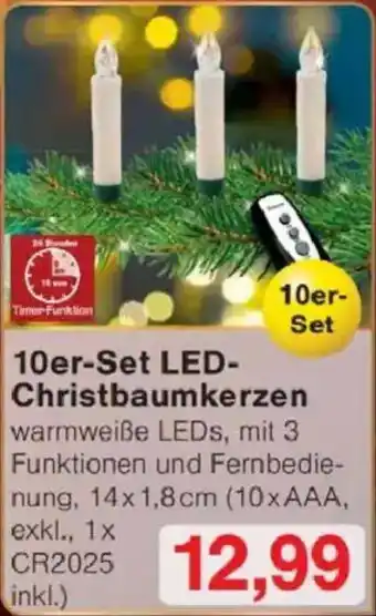 Jawoll 10er-Set LED-Christbaumkerzen Angebot