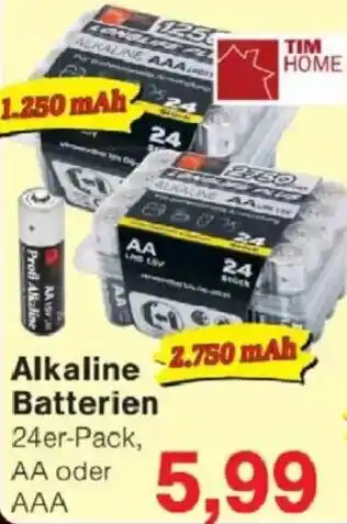 Jawoll TIM HOME Alkaline Batterien Angebot