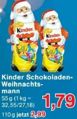 Jawoll Kinder Schokoladen Weihnachtsmann Angebot