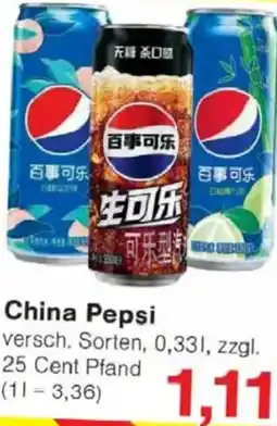 Jawoll China Pepsi Angebot
