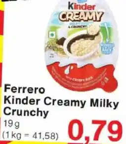 Jawoll Ferrero Kinder Creamy Milky Crunchy Angebot