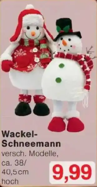 Jawoll Wackel Schneemann Angebot