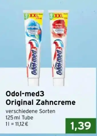 CAP Markt Odol-med3 Original Zahncreme Angebot