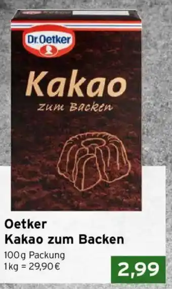 CAP Markt Dr. Oetker Kakao zum Backen Angebot