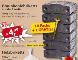 Sonderpreis Baumarkt REKORD Braunkohlebriketts aus der Lausitz Angebot
