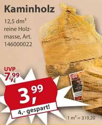 Sonderpreis Baumarkt Kaminholz Angebot