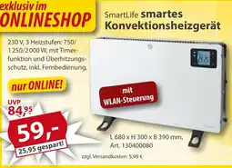 Sonderpreis Baumarkt SmartLife smartes Konvektionsheizgerät Angebot