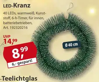 Sonderpreis Baumarkt LED-Kranz Angebot
