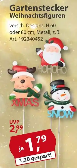 Sonderpreis Baumarkt Gartenstecker Weihnachtsfiguren Angebot