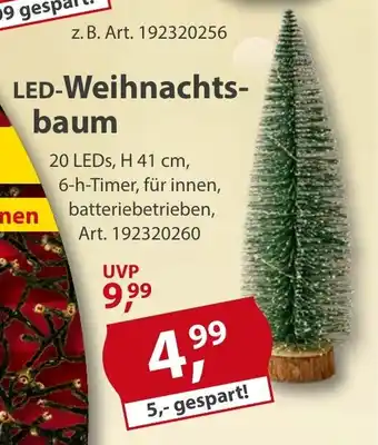Sonderpreis Baumarkt LED-Weihnachtsbaum Angebot