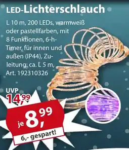 Sonderpreis Baumarkt LED-Lichterschlauch Angebot