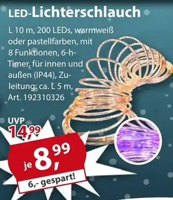Sonderpreis Baumarkt LED-Lichterschlauch Angebot