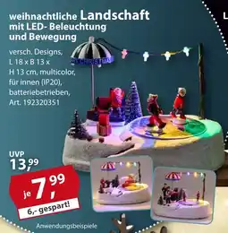 Sonderpreis Baumarkt weihnachtliche Landschaft mit LED-Beleuchtung und Bewegung Angebot