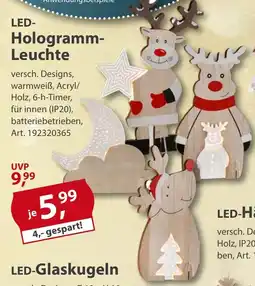 Sonderpreis Baumarkt LED- Hologramm- Leuchte Angebot