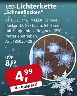Sonderpreis Baumarkt LED-Lichterkette ,,Schneeflocken" Angebot