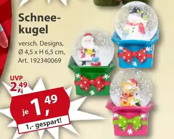Sonderpreis Baumarkt Schneekugel Angebot