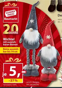 Sonderpreis Baumarkt Wichtel mit ausziehbaren Beinen Angebot