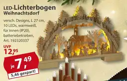 Sonderpreis Baumarkt LED-Lichterbogen Weihnachtsdorf Angebot
