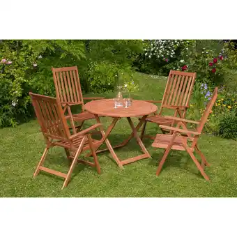 Netto Marken-Discount Merxx Gartenmöbelset Vitoria Klapptisch rund Angebot