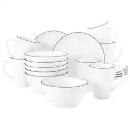 Netto Marken-Discount Seltmann Weiden Frühstücks-Set Lido Black Line 18er Set Angebot