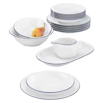 Netto Marken-Discount Seltmann Weiden Tafelservice Compact Blaurand 16er Set Angebot