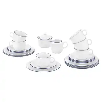 Netto Marken-Discount Seltmann Weiden Kaffeeservice Compact Blaurand 20er Set Angebot