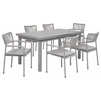 toom Baumarkt Gartenmöbel-Set 'Jasmin' beige 7-teilig Angebot