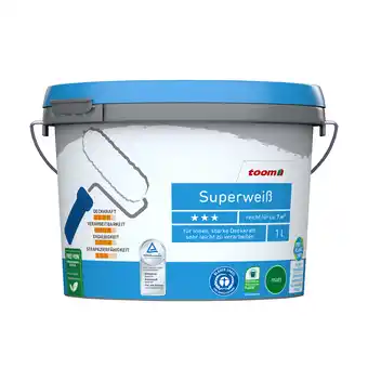 toom Baumarkt toom Superweiß matt 1 l Angebot