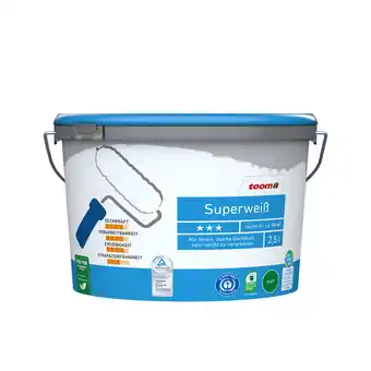 toom Baumarkt toom Superweiß matt 2,5 l Angebot