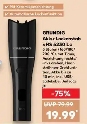 Kaufland GRUNDIG Akku-Lockenstab HS 5230 L Angebot