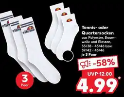 Kaufland Tennis- oder Quartersocken Angebot
