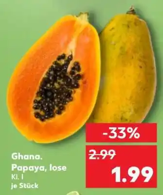 Kaufland Ghana. Papaya, lose Angebot
