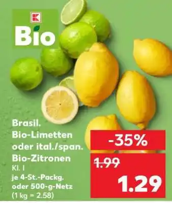 Kaufland Brasil. Bio-Limetten oder ital./span. Bio-Zitronen Angebot