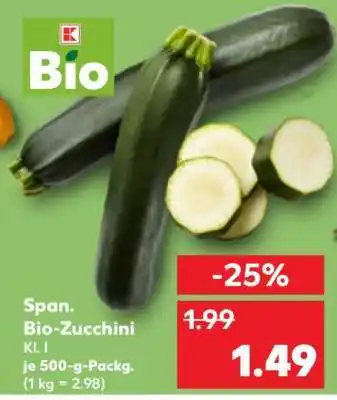 Kaufland Span. Bio-Zucchini Angebot