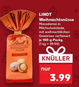 Kaufland LINDT Weihnachtsnüsse Angebot