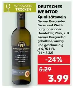 Kaufland Deutsches Weintor Qualitätswein Angebot