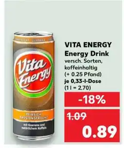 Kaufland VITA ENERGY Energy Drink Angebot