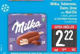 Edeka Milka, Toblerone, Daim, Oreo oder Nuii Eis Angebot
